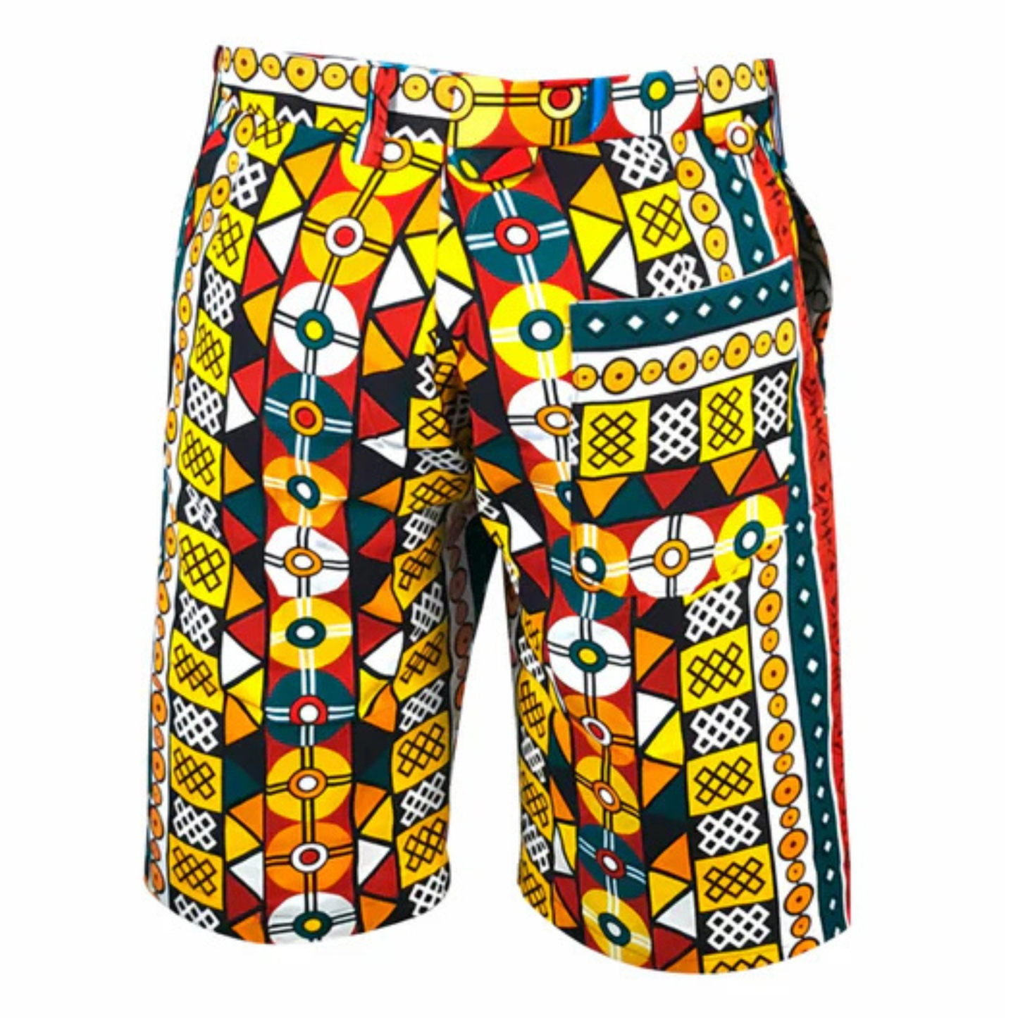 Men’s Ankara Print Shorts – Tailored African Style