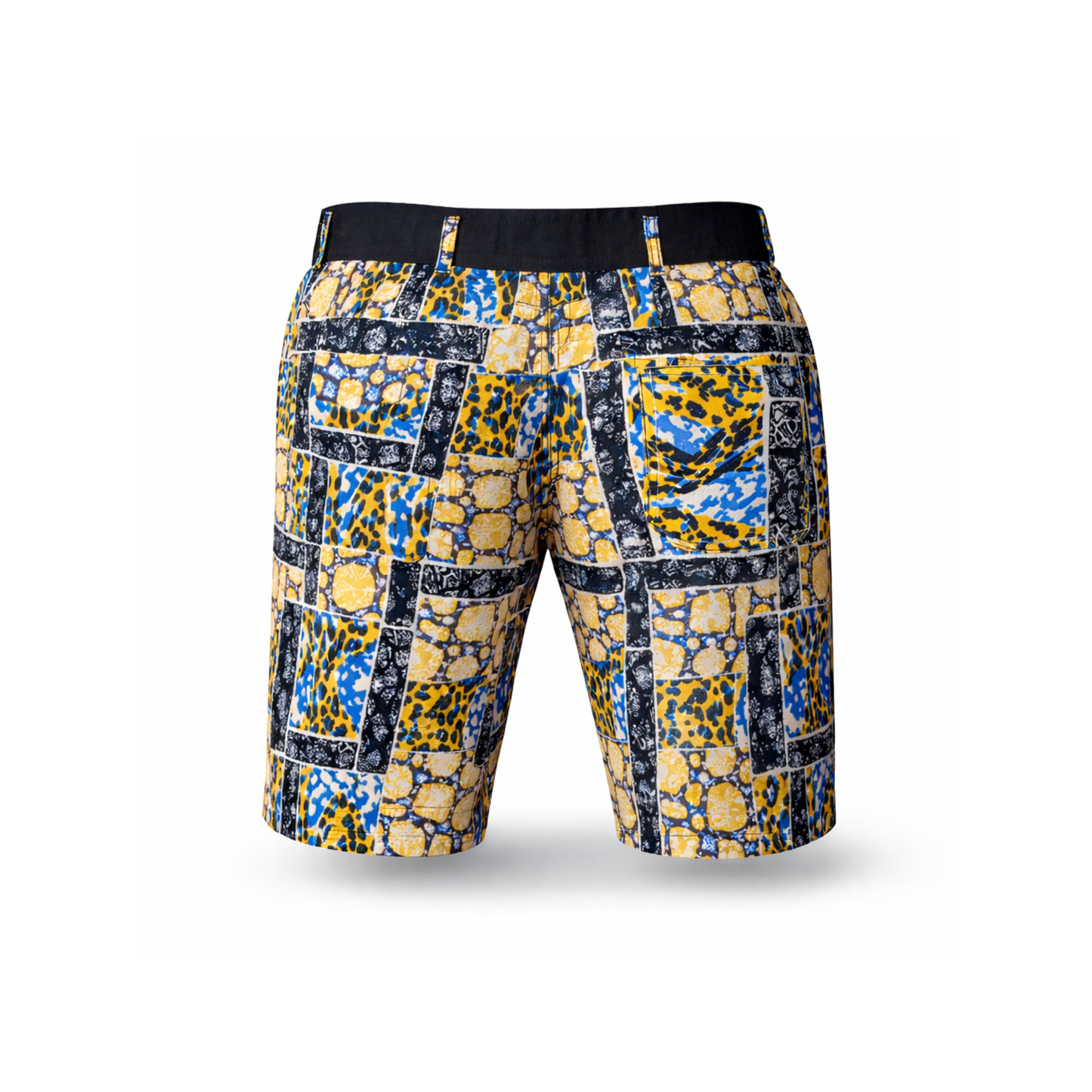 Men’s Bold Ankara Patchwork Shorts