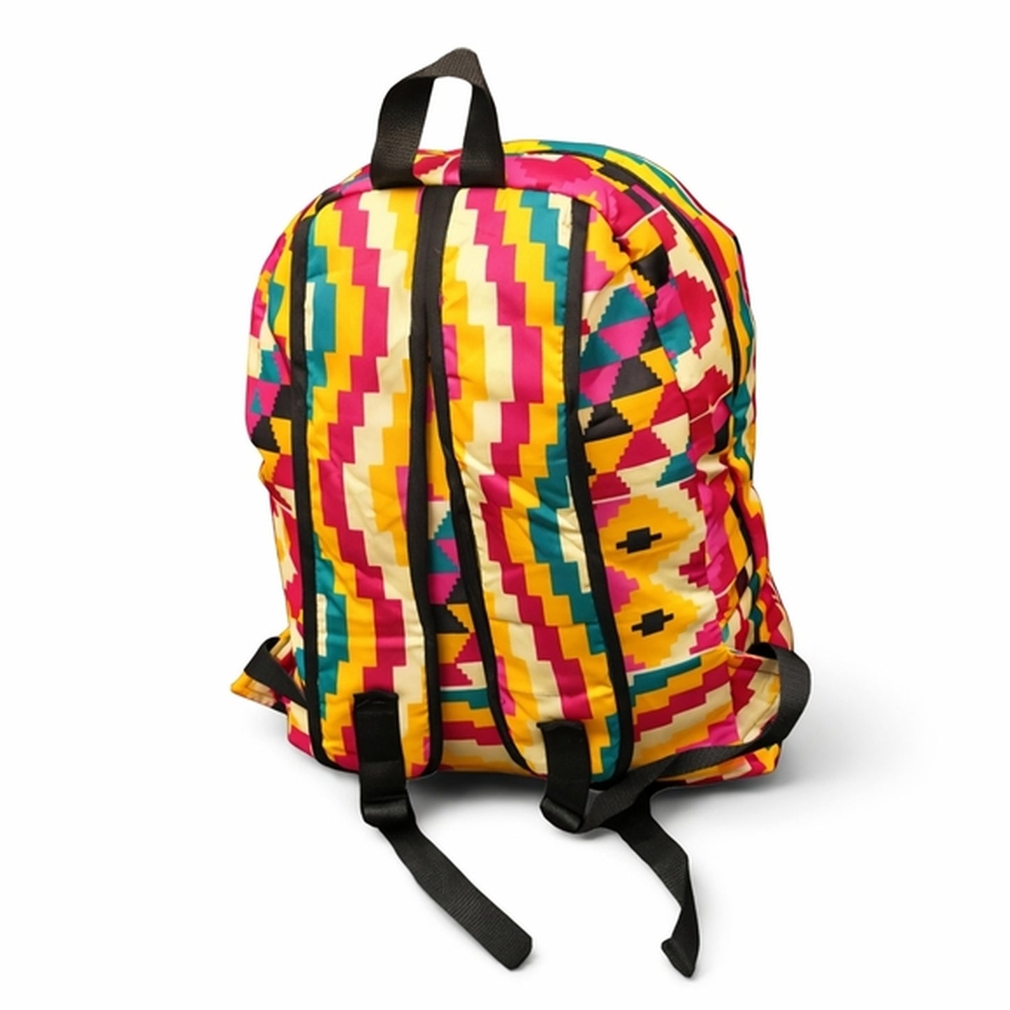 Ankara Print Everyday Backpack – 14” African Travel Bag
