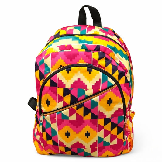 Ankara Print Everyday Backpack – 14” African Travel Bag