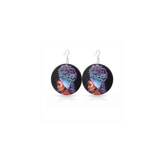 Black Queen Affirmation Earrings