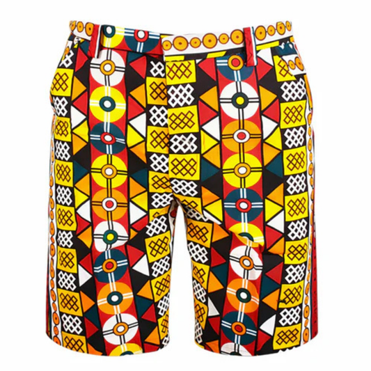 Men’s Ankara Print Shorts – Tailored African Style