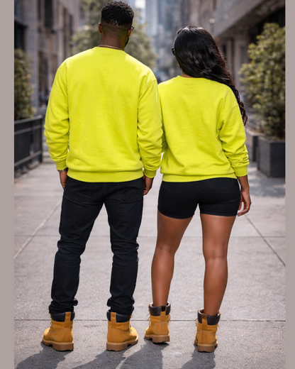 Neon Adinkra Gye Nyame Heritage Sweatshirt – Unisex